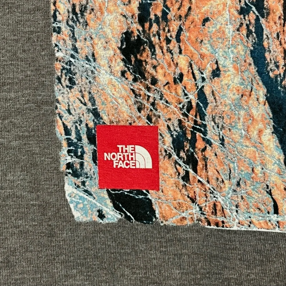 The North Face Men’s Graphic Long Sleeve T Shirt Size M Gray Classic Fit TNF